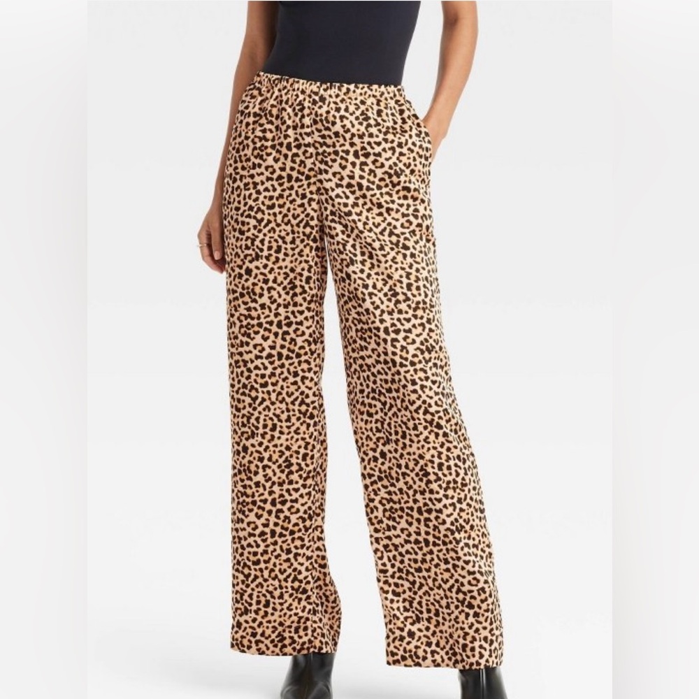 a new day Leopard Print Wide Leg Pants